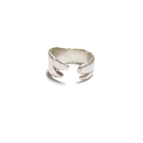 handmade, one of a kind silver unisex mens ring by Seth Papac Jewelry
