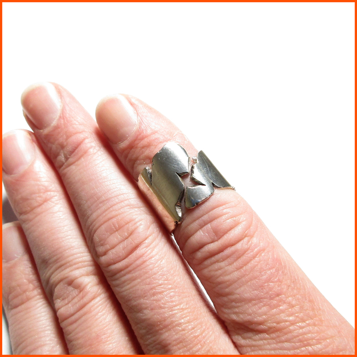handmade sterling silver unisex ring by seth papac jewelry