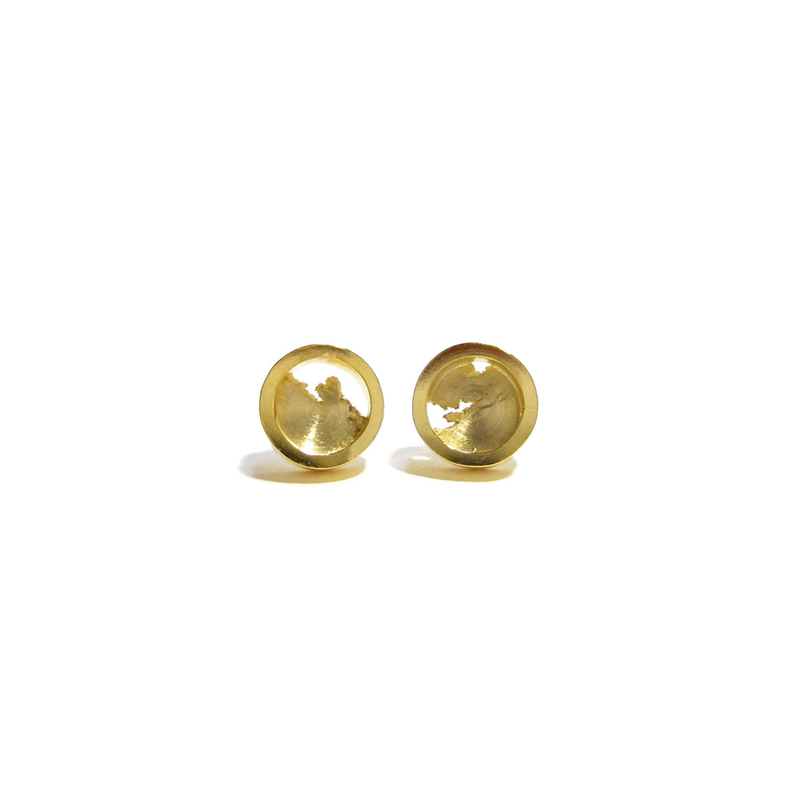 Seth Papac Torn Studs 18K Gold Plated Sterling Silver