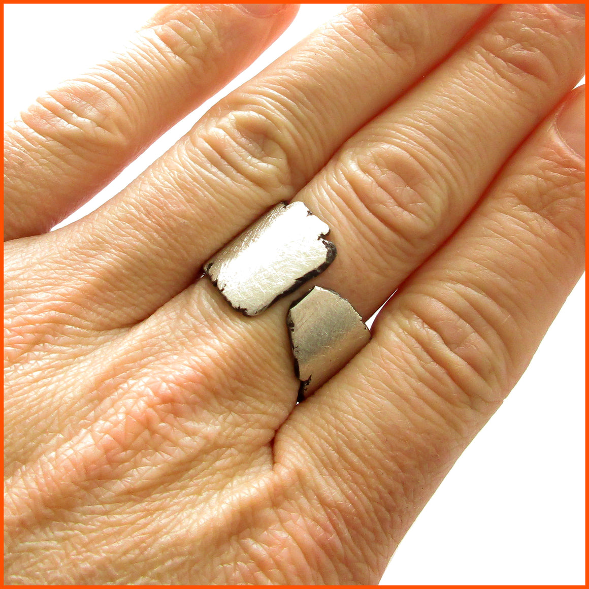 handmade unisex sterling silver ring by seth papac jewelry