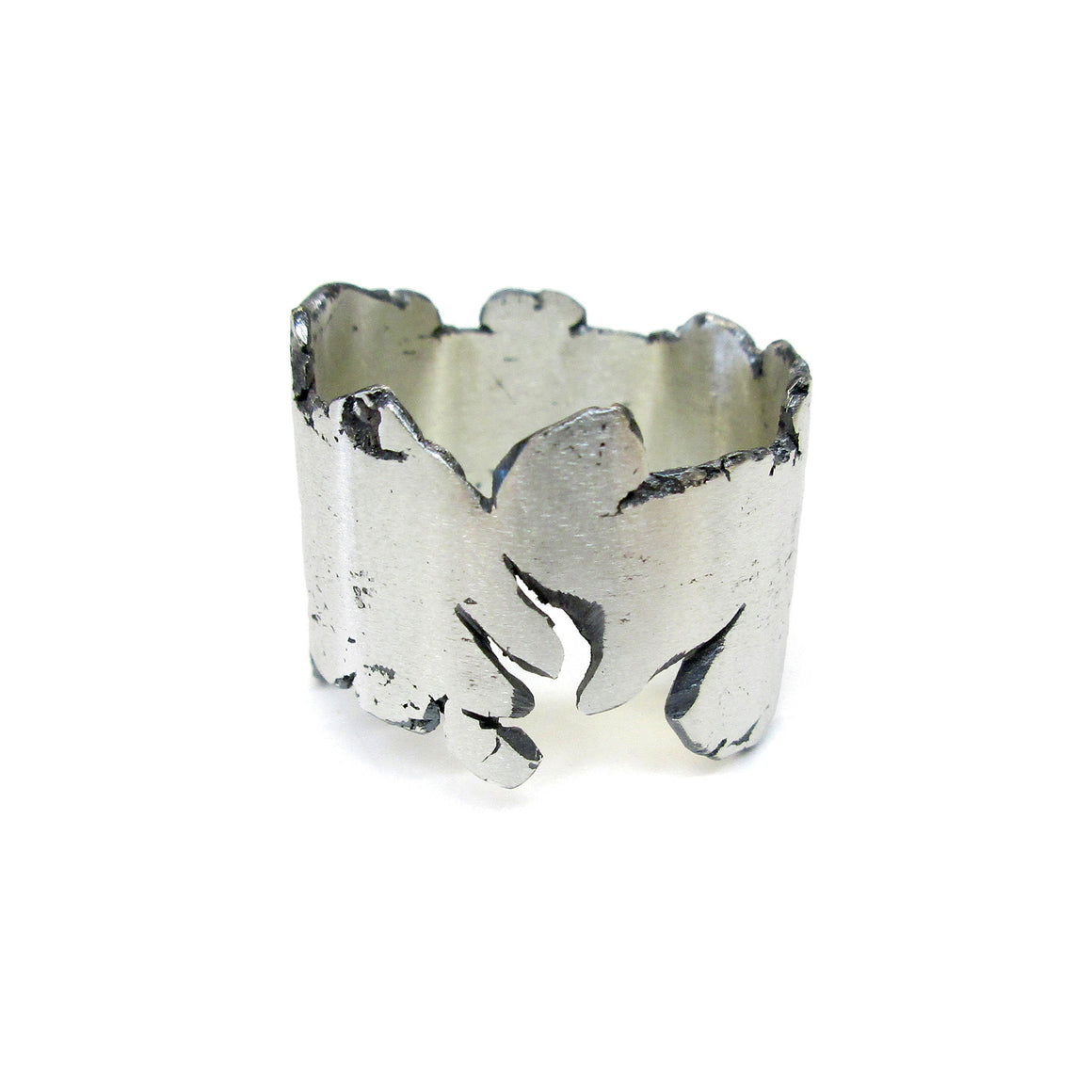 handmade sterling silver unisex ring by Seth Papac