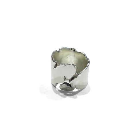 handmade sterling silver unisex ring by Seth Papac