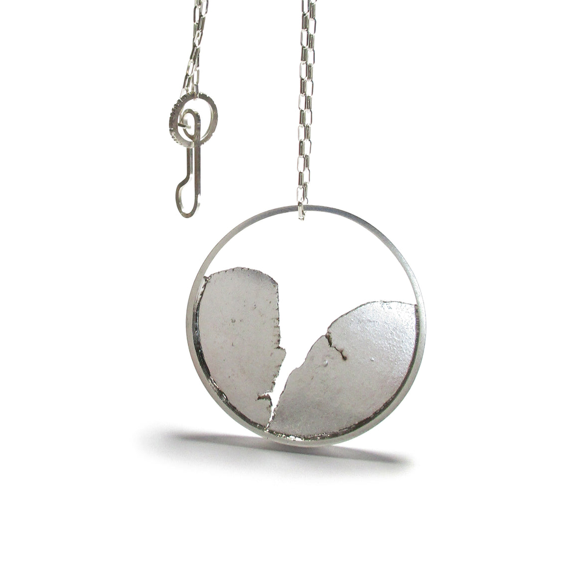handmade sterling silver unixex necklace by seth papac jewelry
