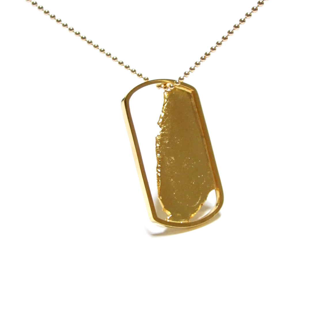 Seth Papac Torn In Tags - Small 18K Gold Plated sterling silver